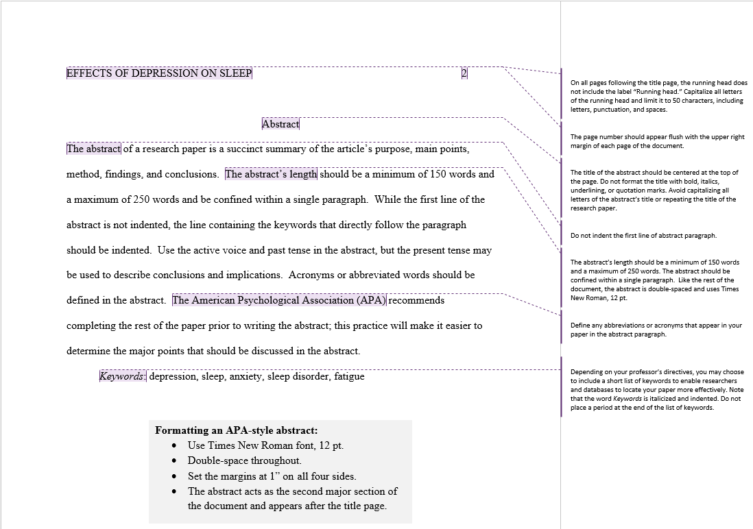 Research Abstract Keywords How to Write an Abstract In APA Format — APPROVED SCHOLARS